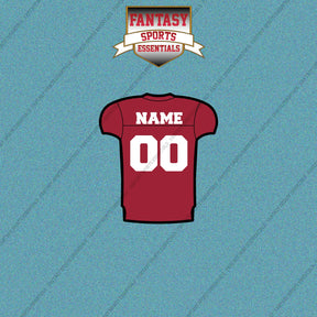 Alabama Crimson Tide Football Personalized Home Jersey Car Decals (Enter Your Name and Number)