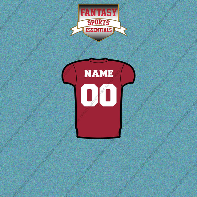 Alabama Crimson Tide Football Personalized Home Jersey Car Decals (Enter Your Name and Number)
