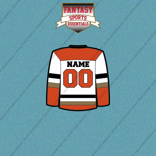 Anaheim Ducks Personalized Current Away Jersey Car Decals