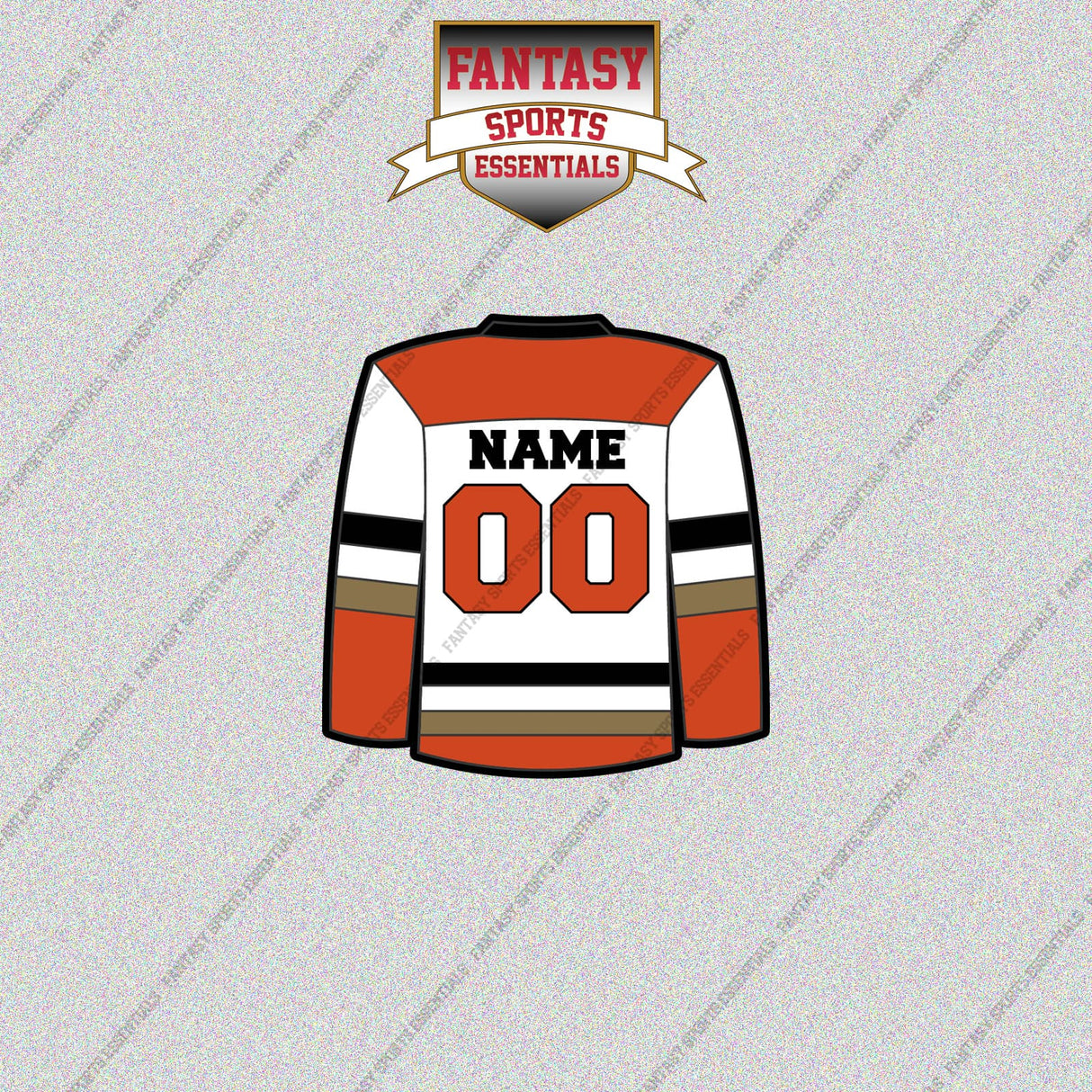 Anaheim Ducks Personalized Current Away Jersey Glossy Stickers