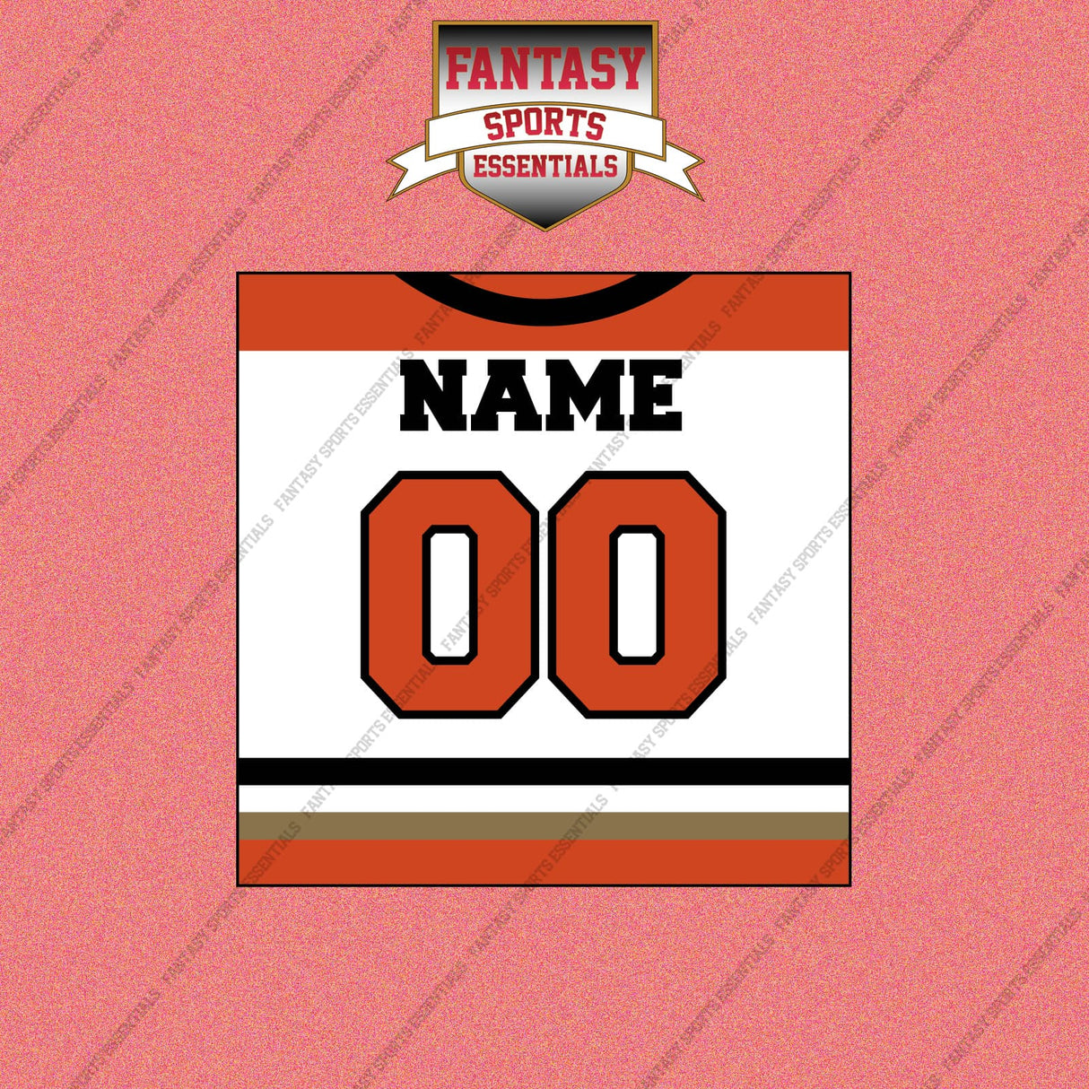 Anaheim Ducks Personalized Current Away Jersey Wall Art Prints