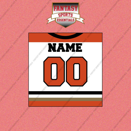 Anaheim Ducks Personalized Current Away Jersey Wall Art Prints