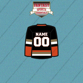 Anaheim Ducks Personalized Current Home Jersey Car Decals