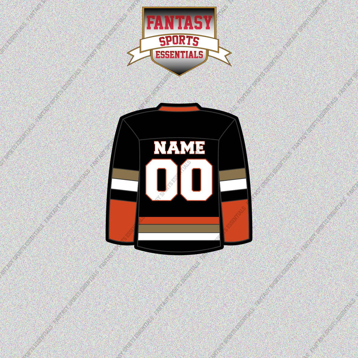 Anaheim Ducks Personalized Current Home Jersey Glossy Stickers