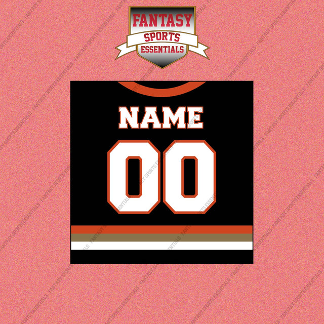 Anaheim Ducks Personalized Current Home Jersey Wall Art Prints