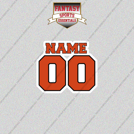 Anaheim Ducks Personalized Current Name and Number Glossy Stickers