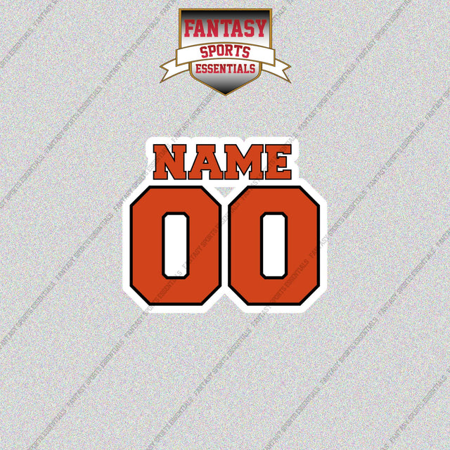 Anaheim Ducks Personalized Current Name and Number Glossy Stickers