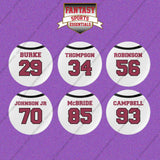 Arizona Cardinals 2025 Away Jersey Button Pins (Choose Your Player) Page 2