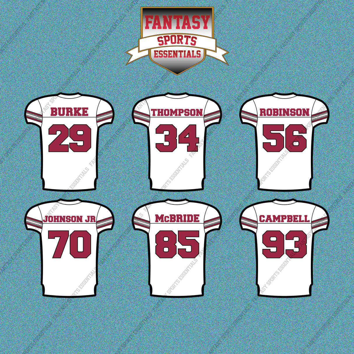 Arizona Cardinals 2025 Away Jersey Car Decals (Choose Your Player) Page 2