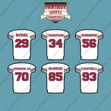 Arizona Cardinals 2025 Away Jersey Car Decals (Choose Your Player) Page 2