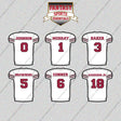 Arizona Cardinals 2025 Away Jersey Glossy Stickers (Choose Your Player) Page 1