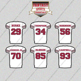 Arizona Cardinals 2025 Away Jersey Glossy Stickers (Choose Your Player) Page 2