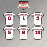 Arizona Cardinals 2025 Away Jersey Magnets (Choose Your Player) Page 1