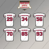 Arizona Cardinals 2025 Away Jersey Magnets (Choose Your Player) Page 2