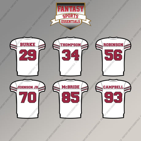 Arizona Cardinals 2025 Away Jersey Magnets (Choose Your Player) Page 2