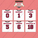 Arizona Cardinals 2025 Away Jersey Wall Art Prints (Choose Your Player) Page 1