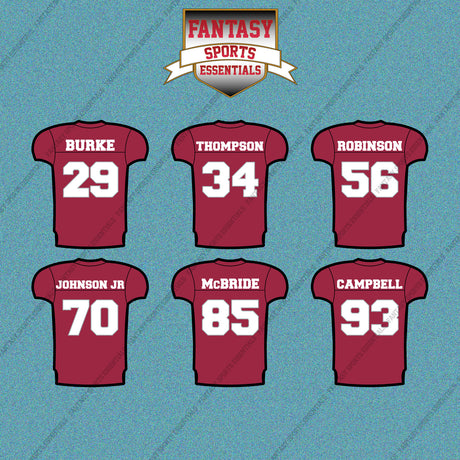Arizona Cardinals 2025 Home Jersey Car Decals (Choose Your Player) Page 2