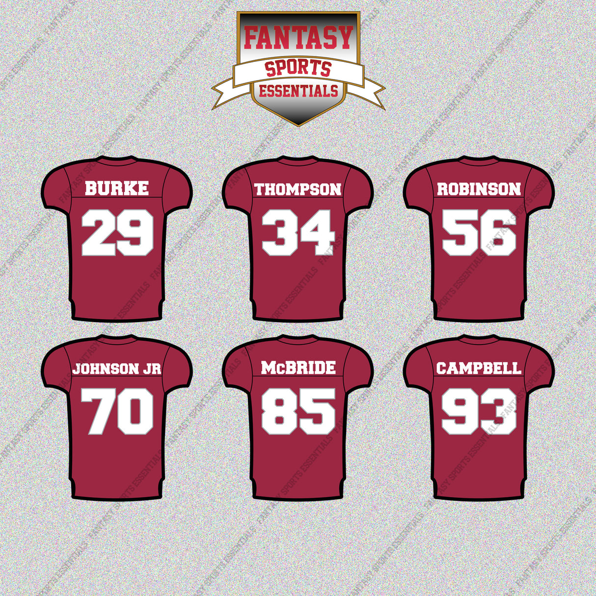 Arizona Cardinals 2025 Home Jersey Glossy Stickers (Choose Your Player) Page 2