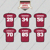 Arizona Cardinals 2025 Home Jersey Glossy Stickers (Choose Your Player) Page 2