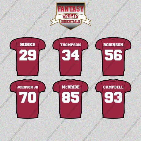 Arizona Cardinals 2025 Home Jersey Glossy Stickers (Choose Your Player) Page 2