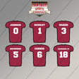 Arizona Cardinals 2025 Home Jersey Magnets (Choose Your Player) Page 1
