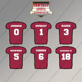 Arizona Cardinals 2025 Home Jersey Magnets (Choose Your Player) Page 1