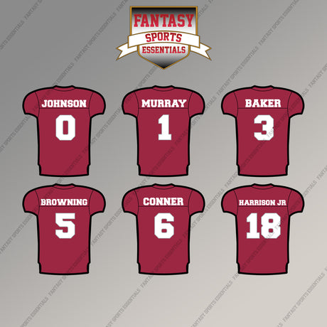 Arizona Cardinals 2025 Home Jersey Magnets (Choose Your Player) Page 1
