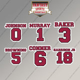 Arizona Cardinals 2025 Name and Number Magnets (Choose Your Player) Page 1