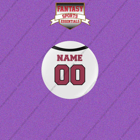 Arizona Cardinals Personalized Current Away Jersey Buttons