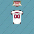 Arizona Cardinals Personalized Current Away Jersey Car Decals