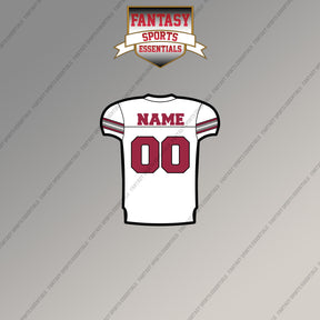 Arizona Cardinals Personalized Current Away Jersey Magnets
