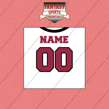 Arizona Cardinals Personalized Current Away Jersey Wall Art Prints