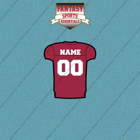 Arizona Cardinals Personalized Current Home Jersey Car Decals