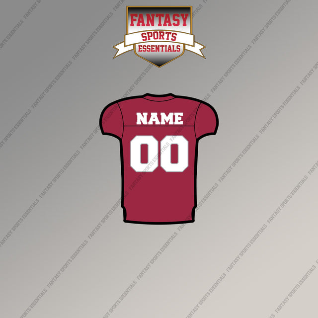 Arizona Cardinals Personalized Current Home Jersey Magnets