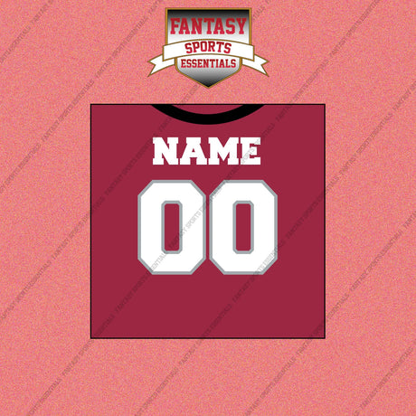 Arizona Cardinals Personalized Current Home Jersey Wall Art Prints