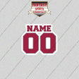 Arizona Cardinals Personalized Current Name and Number Glossy Stickers