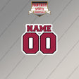 Arizona Cardinals Personalized Current Name and Number Magnets