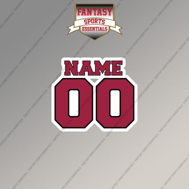 Arizona Cardinals Personalized Current Name and Number Magnets
