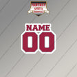 Arizona Cardinals Personalized Current Name and Number Magnets