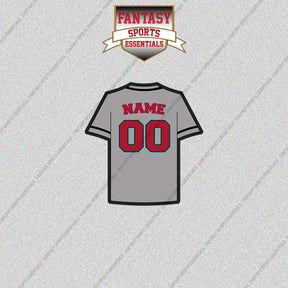 Arizona Diamondbacks Personalized Current Away Jersey Glossy Stickers