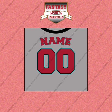 Arizona Diamondbacks Personalized Current Away Jersey Wall Art Prints