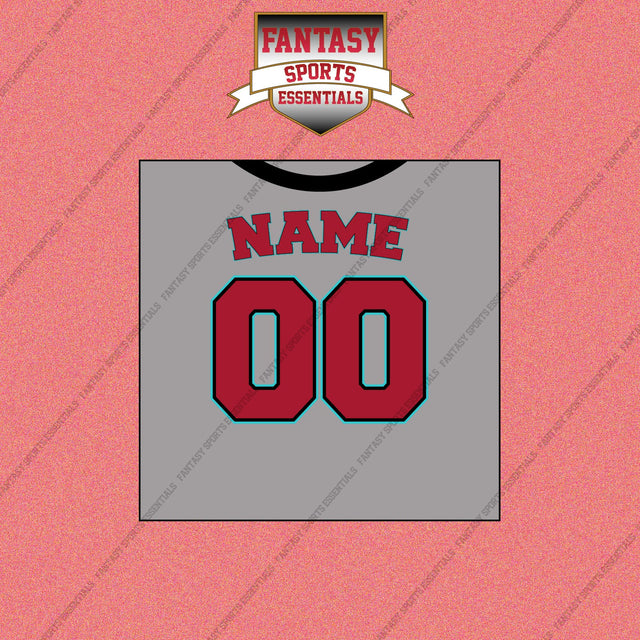 Arizona Diamondbacks Personalized Current Away Jersey Wall Art Prints