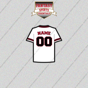 Arizona Diamondbacks Personalized Current Home Jersey Glossy Stickers