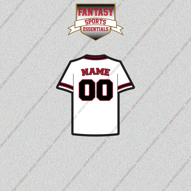 Arizona Diamondbacks Personalized Current Home Jersey Glossy Stickers