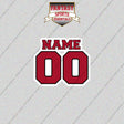 Arizona Diamondbacks Personalized Current Name and Number Glossy Stickers