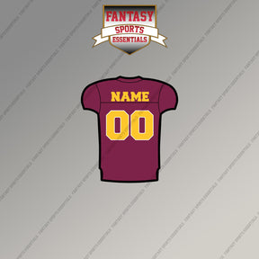 Arizona State Sun Devils Football Personalized Current Home Jersey Magnets