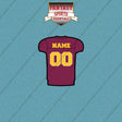 Arizona State Sun Devils Football Personalized Home Jersey Car Decals