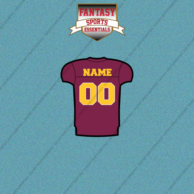 Arizona State Sun Devils Football Personalized Home Jersey Car Decals