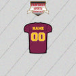 Arizona State Sun Devils Football Personalized Home Jersey Glossy Stickers
