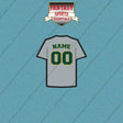 Athletics Personalized Current Away Jersey Car Decals